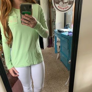 Vineyard Vines Seafoam Green Long Sleeve Shirt 🐳